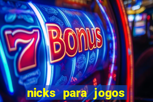 nicks para jogos de tiro